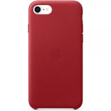 Apple Original iPhone 7/8/SE Skal Leather Case Röd