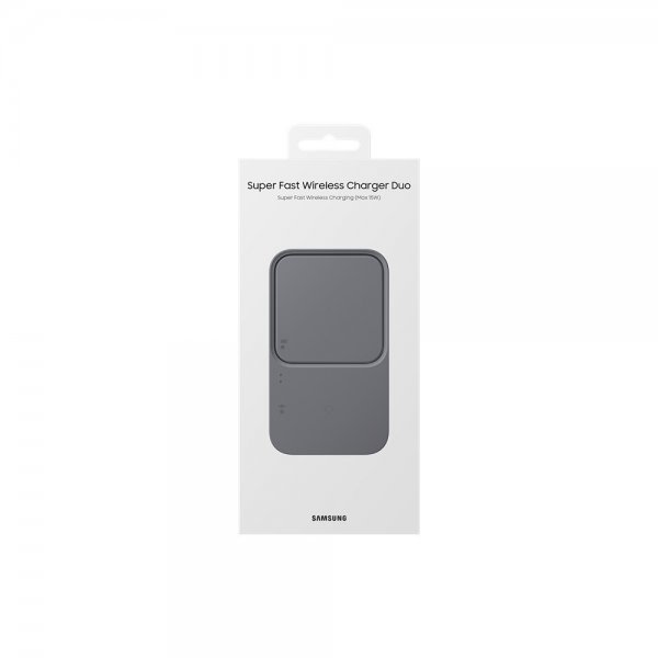 Samsung Original Trådlös Laddare Super Fast Wireless Charger Duo 15W Svart
