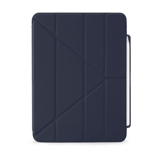 Pipetto iPad Air 11 (M2/M3/M4) Fodral Origami No3 Pencil Case Mörkblå