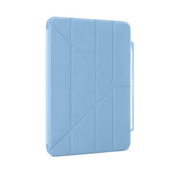Pipetto iPad Air 11 (M2/M3/M4) Fodral Origami No3 Pencil Case Ljusblå