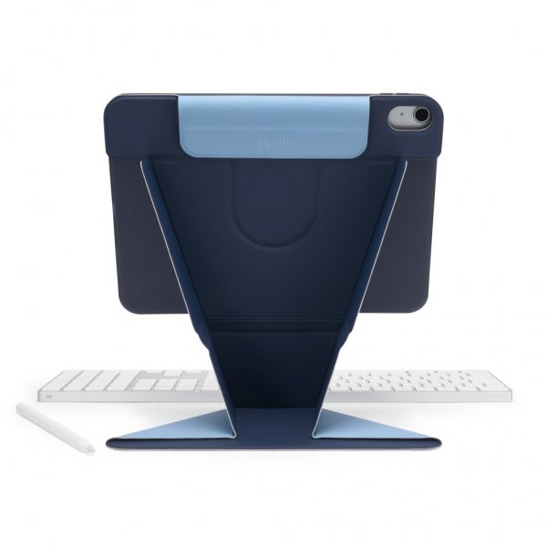 Pipetto iPad Air 13 (M2/M3/M4) Fodral Origami No6 Stand Blå