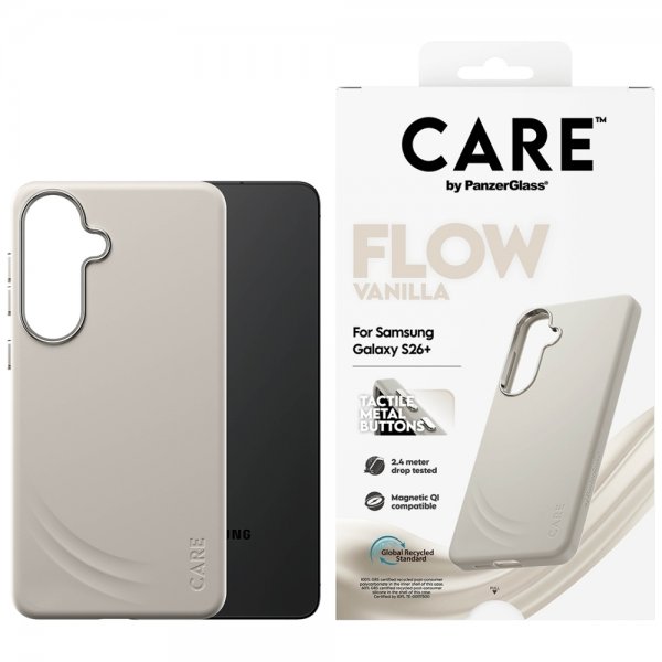 CARE by PanzerGlass Samsung Galaxy S26 Plus Skal Flow MagSafe Vanilla