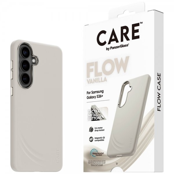 CARE by PanzerGlass Samsung Galaxy S26 Plus Skal Flow MagSafe Vanilla