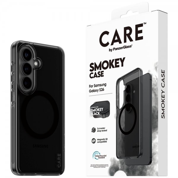 CARE by PanzerGlass Samsung Galaxy S26 Skal Smokey MagSafe Svart