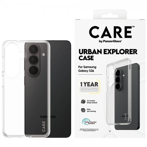CARE by PanzerGlass Samsung Galaxy S26 Skal Urban Explorer Transparent