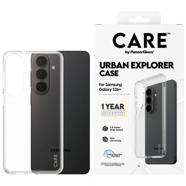 CARE by PanzerGlass Samsung Galaxy S26 Plus Skal Urban Explorer Transparent