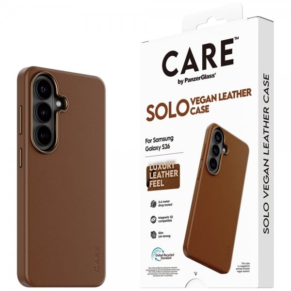 CARE by PanzerGlass Samsung Galaxy S26 Skal Solo Brun