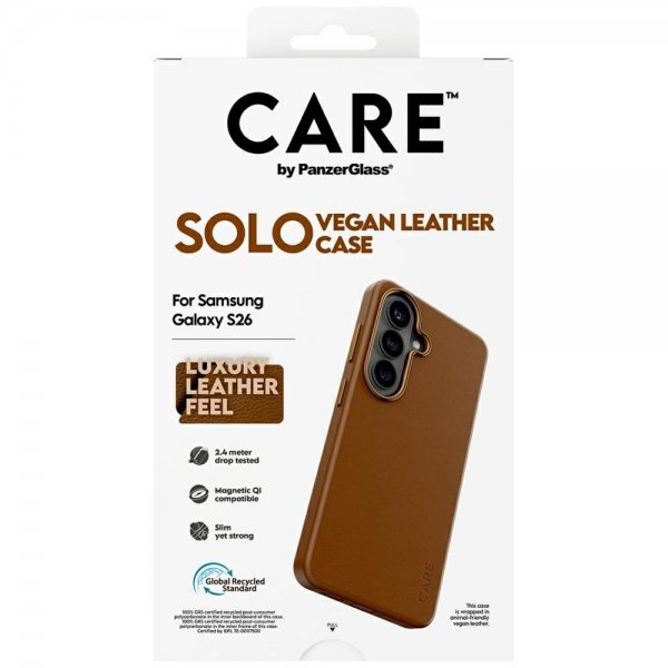 CARE by PanzerGlass Samsung Galaxy S26 Skal Solo Brun