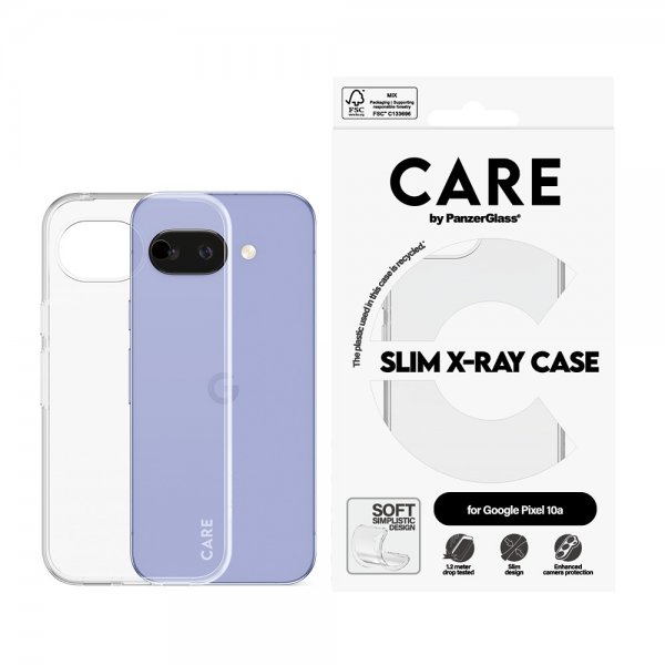 CARE by PanzerGlass Google Pixel 10a Skal Slim X-Ray Transparent