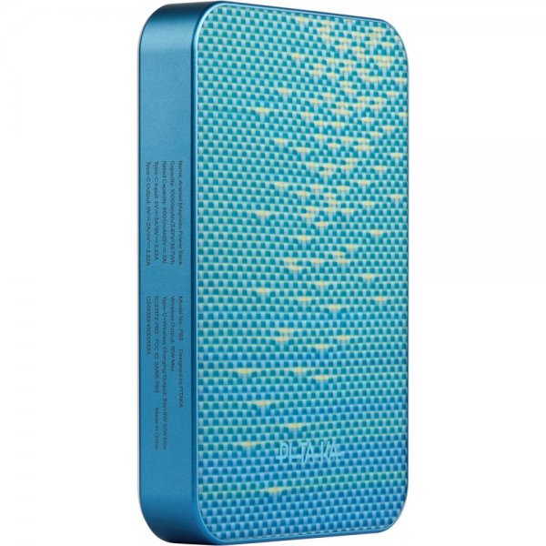 Pitaka MagSafe Powerbank Aramid Fiber 10 000 mAh Lucid Blue
