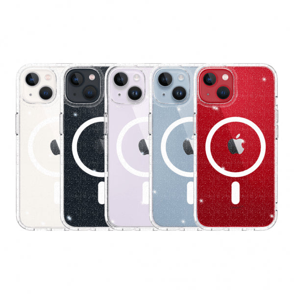 Just Mobile iPhone 14 Skal TENC BlingBling MagSafe Transparent