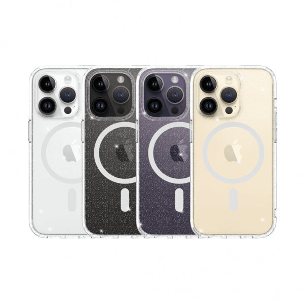 Just Mobile iPhone 14 Pro Skal TENC BlingBling MagSafe Transparent