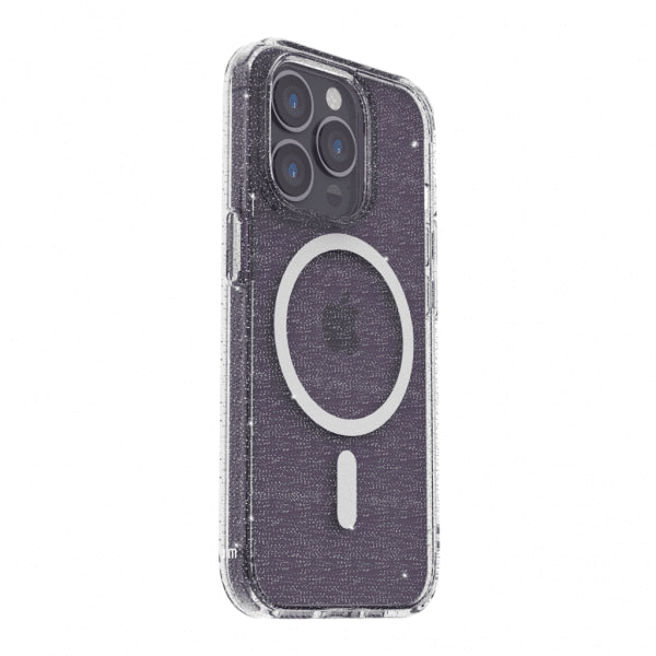 Just Mobile iPhone 14 Pro Skal TENC BlingBling MagSafe Transparent