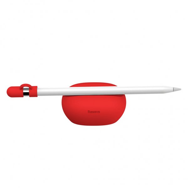 Baseus Apple Pencil Hållare Silicone Röd