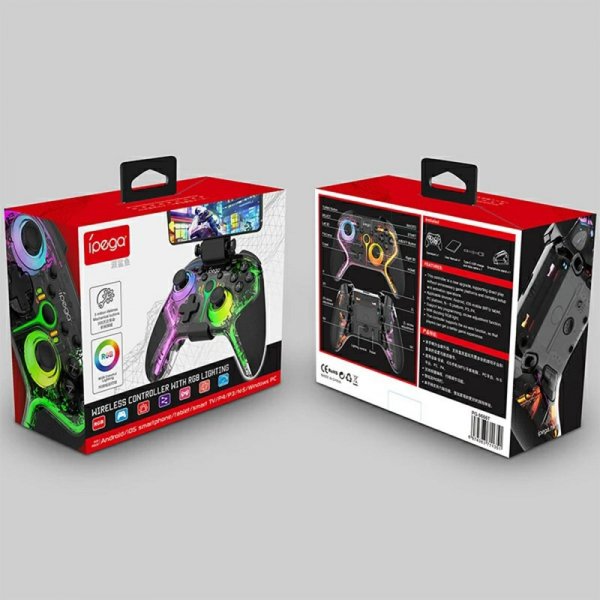 Ipega PG-9666 Trådlös Spelkontroll RGB Svart