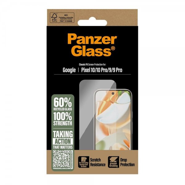 PanzerGlass Google Pixel 9/9 Pro/Pixel 10/10 Pro Skärmskydd Classic Fit