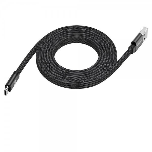 Mobile Origin Platt Kabel Magnetisk USB-A till USB-C 1m Svart