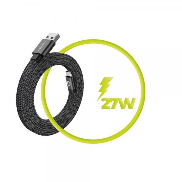 Mobile Origin Platt Kabel Magnetisk USB-A till USB-C 1m Svart