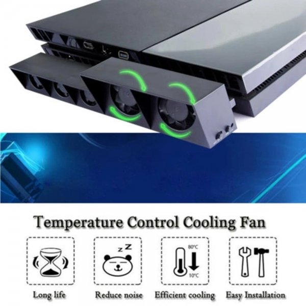 Dobe PlayStation 4 Kylfläkt Super Cooling