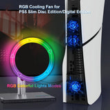 JYS PlayStation 5 Slim Kylningsfläkt RGB