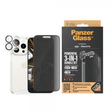 PanzerGlass iPhone 15 Pro 3-in-1 Bundle Set Privacy