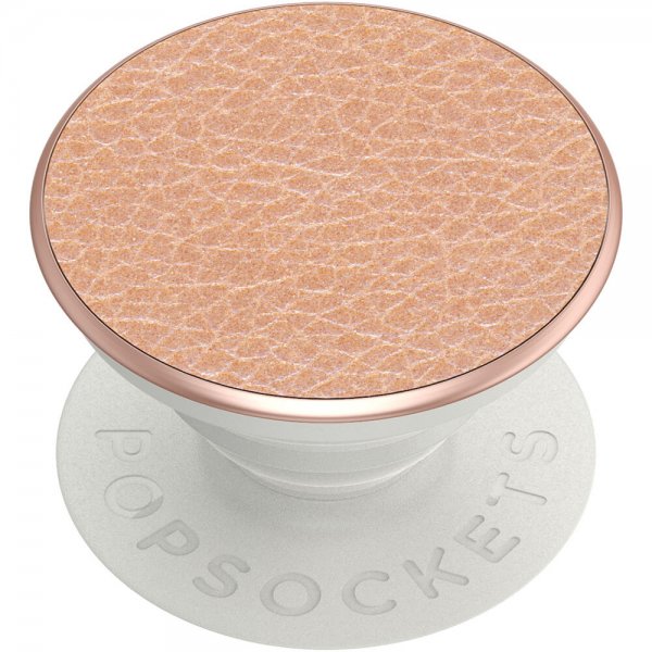 Popsockets PopGrip Premium Pebbled Vegan Leather Roseguld