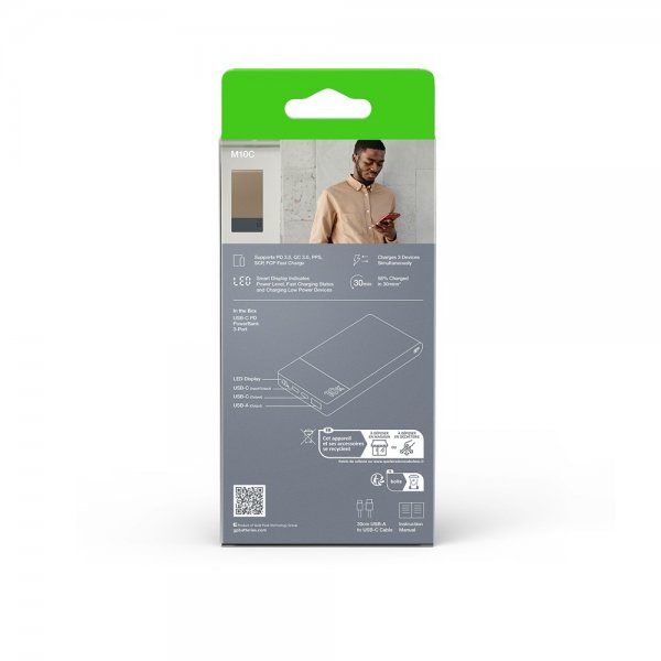 GP Powerbank M2+ 10 000 mAh Beige
