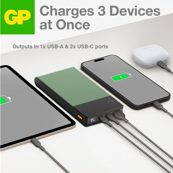 GP Powerbank M2+ 10 000 mAh Grön