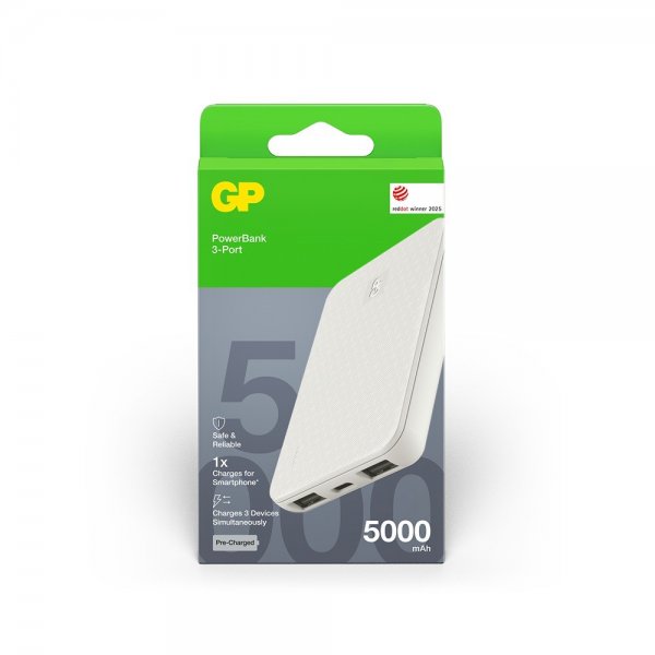 GP Powerbank Plus 5000 mAh Cream