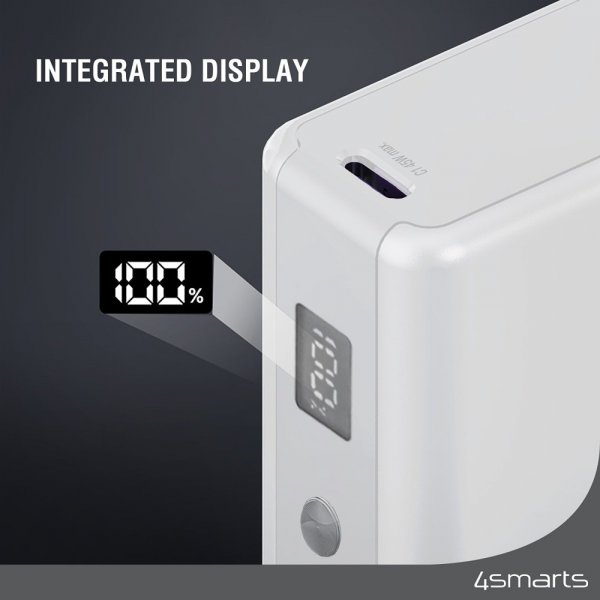 4smarts Powerbank Pocket Slim 10 000 mAh 45W Vit