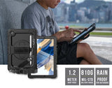 Armor-X Samsung Galaxy Tab A8 Skal Rainproof Rugged Case Hand Strap Kickstand