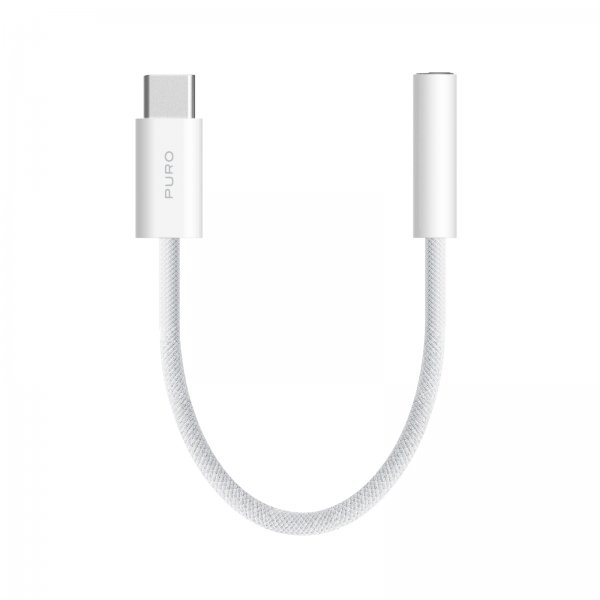 Puro Adapter USB-C till 3.5mm AUX Vit
