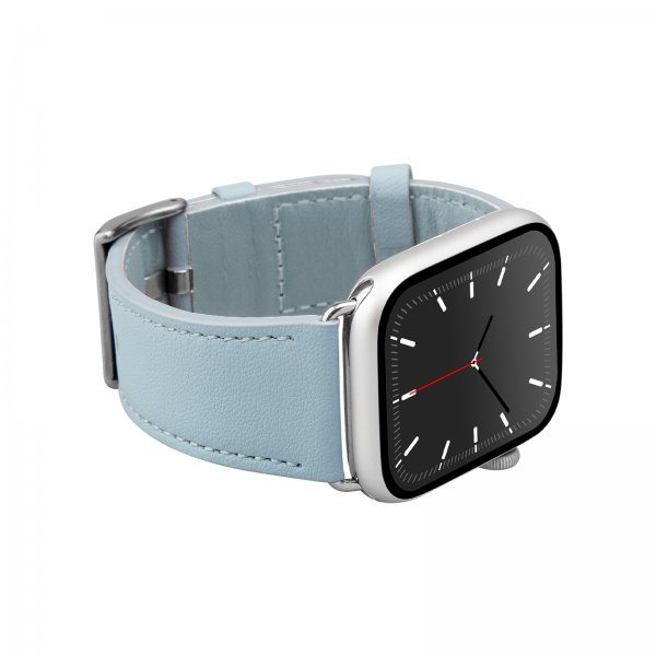 Puro Apple Watch 44/45/46mm/Ultra 49mm Armband E-Classic Powder Blue