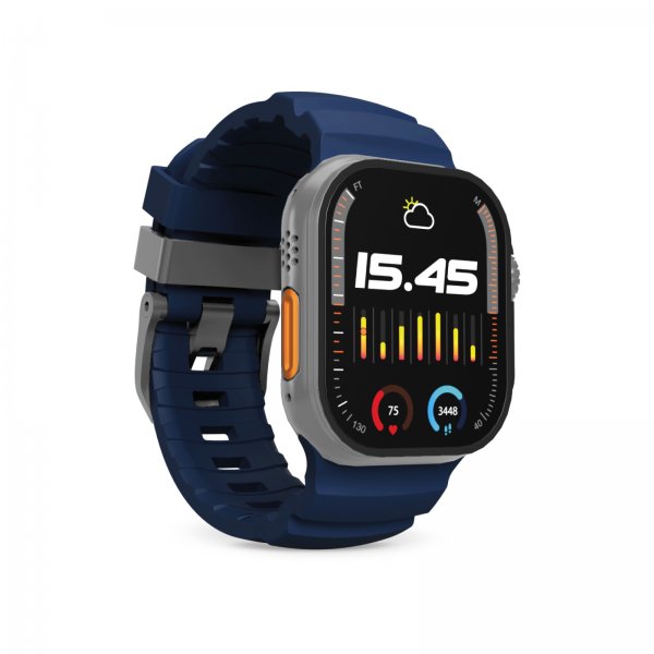Puro Apple Watch 44/45/46/Ultra 49mm Armband Armor Blå
