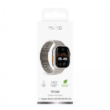 Puro Apple Watch 44/45/46mm/Ultra 49mm Armband Titan Titanium