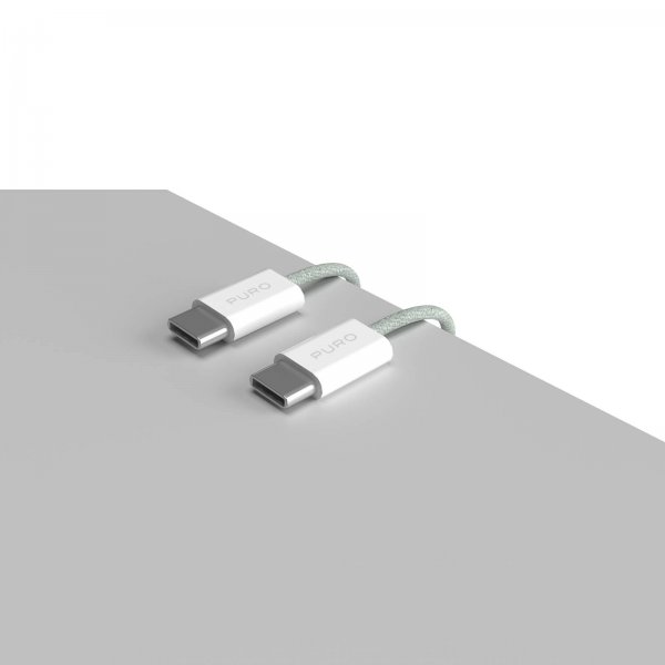 Puro Kabel Fabrik 2.0 60W USB-C till USB-C 1.5m Grön