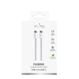 Puro Kabel Fabrik 2.0 60W USB-C till USB-C 1.5m Coraltastic