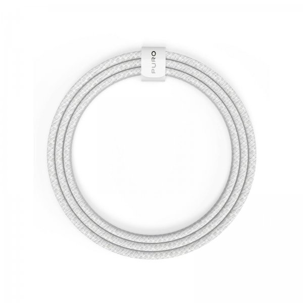 Puro Kabel Fabrik 2.0 60W USB-C till USB-C 1.5m Vit