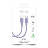 Puro Kabel TPE 25W USB-C till USB-C 1.5m Lavender
