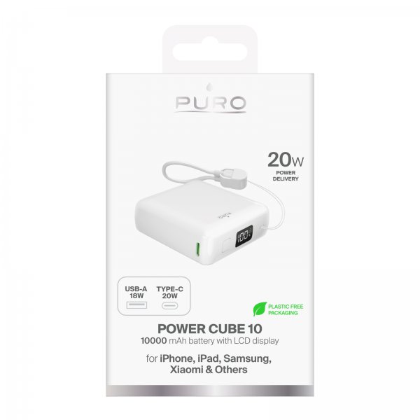 Puro Powerbank Power Cube 10 20W Vit