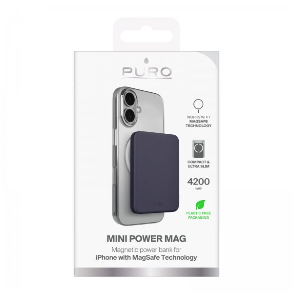 Puro MagSafe Powerbank Mini Power Mag Crown Blue