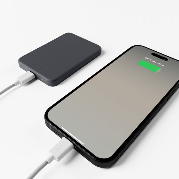 Puro MagSafe Powerbank Mini Power Mag Grå