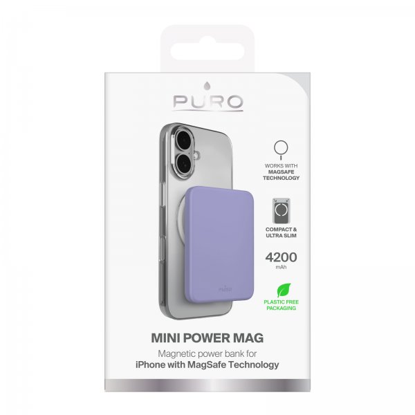 Puro MagSafe Powerbank Mini Power Mag Lavender