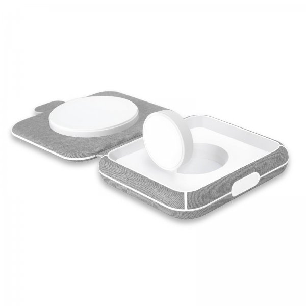 Puro Trådlös Laddare Power Go 2-in-1 MagSafe Vit