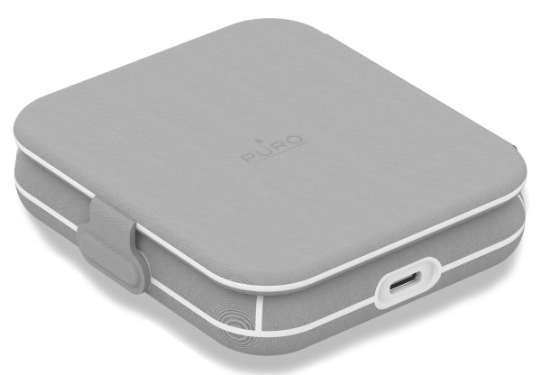 Puro Trådlös Laddare Power Go 2-in-1 MagSafe Vit