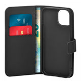 Puro iPhone 15 Fodral Wallet Stand Svart
