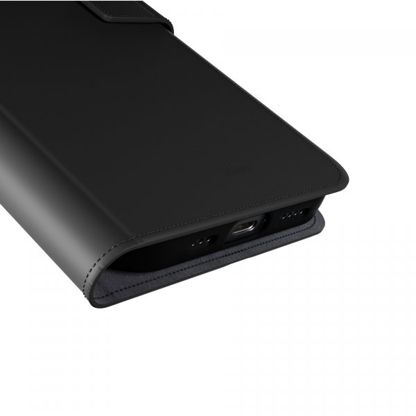 Puro iPhone 16 Fodral Wallet Stand Svart