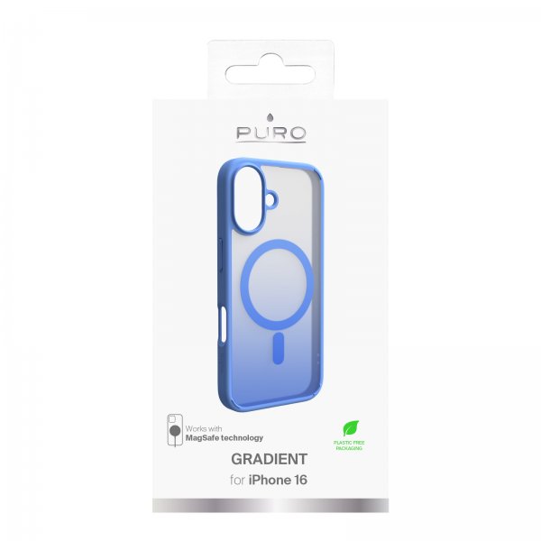 Puro iPhone 16 Skal Gradient Blå