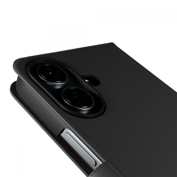 Puro iPhone 16 Plus Fodral Wallet Stand Svart