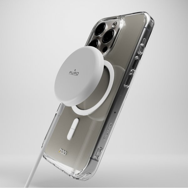 Puro iPhone 16 Pro Skal Impact Clear D3O MagSafe Transparent